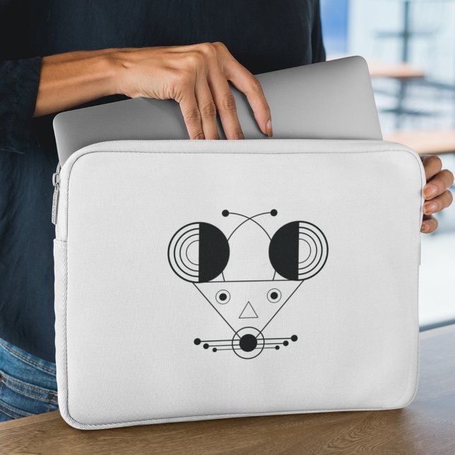 Capa Para Notebook Nezumi Zodiac - Série Smart Shield (Smart protection with zodiac precision, meet the Nezumi laptop sleeve in geometric style.)