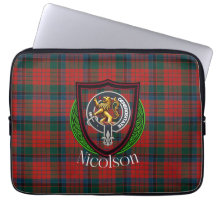Nicolson Scottish Clan Tartan & Crest