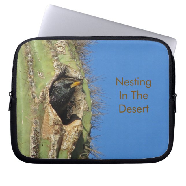 Capa Para Notebook Nidificação de Pássaros do Deserto do Sudoeste (Frente)