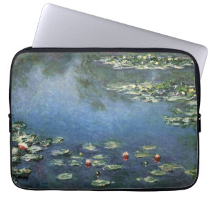 Capa Para Notebook Ninféias de Claude Monet, Flores Vintage