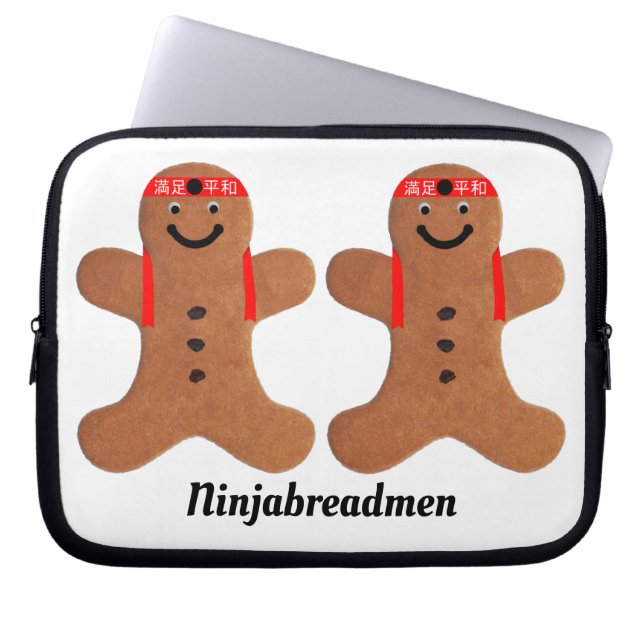 Capa Para Notebook Ninjabreadman biscuit (biscoito) Eletrônicos Bag (Frente)