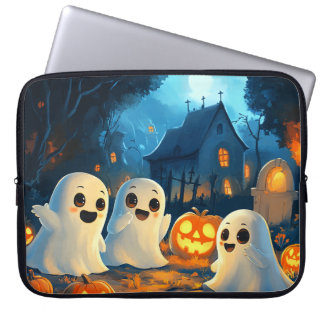 Capa Para Notebook Noite Assustadora e Caprichosa Fantasmas de Hallow