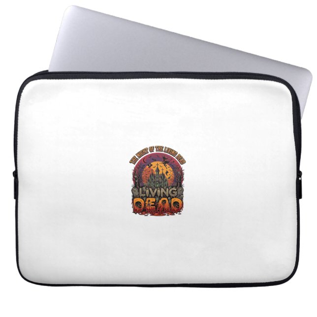Capa Para Notebook Noite Casa Assombrada Halloween Bruxa Morta Sk (Frente)