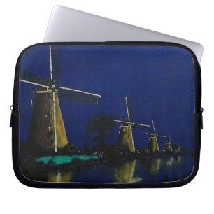 Capa Para Notebook Noite em Kinderdijk