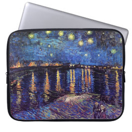 Capa Para Notebook Noite estrelada sobre o Ródano por Van Gogh