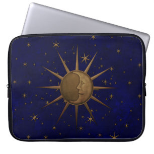Capa Para Notebook Noite estrelado da lua celestial de Sun
