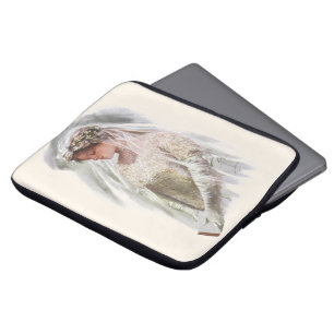 Capa Para Notebook Noiva Vitoriana Vintage com Bíblia Harrison Fisher