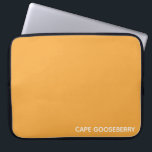 Capa Para Notebook Nome amarelo de Cape Gooseberry<br><div class="desc">Cabo Gooseberry,  também conhecido como Physalis,  é uma planta da família da sombra noturna,  cujas bagas cultivam dentro a protetora de paparia calyx. Aqui,  a cor amarela quente distintiva da baga dá o seu nome a uma das cores assinaturas da Nomencolor.</div>