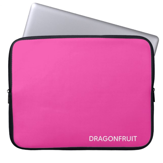 Capa Para Notebook Nome cor-de-rosa dos frutos de baga (Frente)