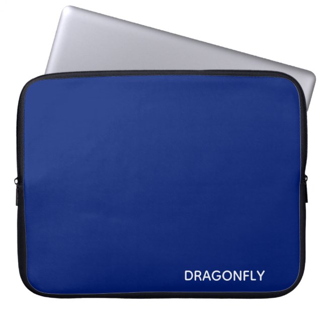 Capa Para Notebook Nome da cor azul do Dragonfly (Frente)