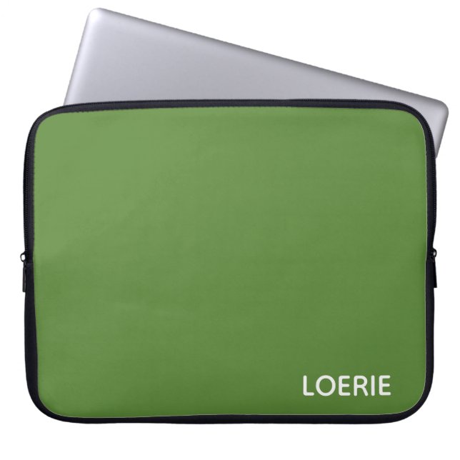 Capa Para Notebook Nome da cor verde da Loerie (Frente)