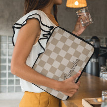 Nome da Fonte Taupe Beige Checkers