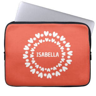 Capa Para Notebook Nome Das Flores E Corações