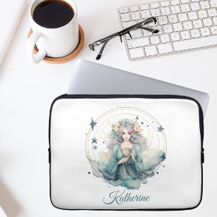 Capa Para Notebook Nome de Bruxa Celestial Boho