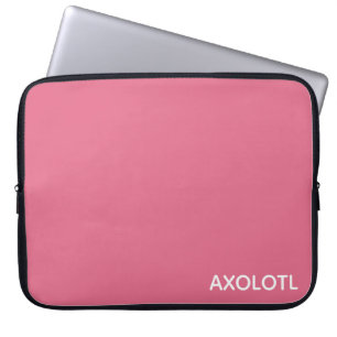 Capa Para Notebook Nome de cor rosa Axolotl