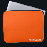 Capa Para Notebook Nome de cor vermelha do salmão<br><div class="desc">Os persimmons, ou fruta de nádegas, têm uma cor laranja-vermelha intensa.</div>