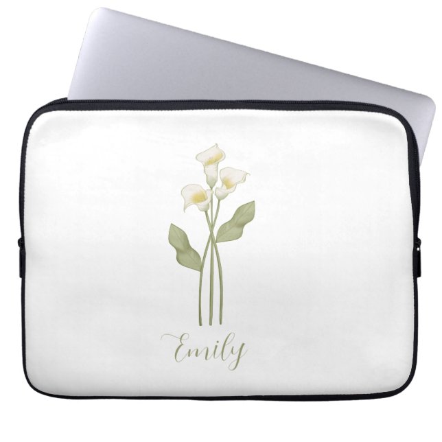 Capa Para Notebook Nome de Flor Silvestre Personalizado (Frente)