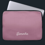 Capa Para Notebook Nome de Script Rosa Elegante<br><div class="desc">Essa bolsa de laptop rosa personalizada com seu nome de escolha é moderna e elegante. Todas as cores podem ser alteradas se quiser.</div>