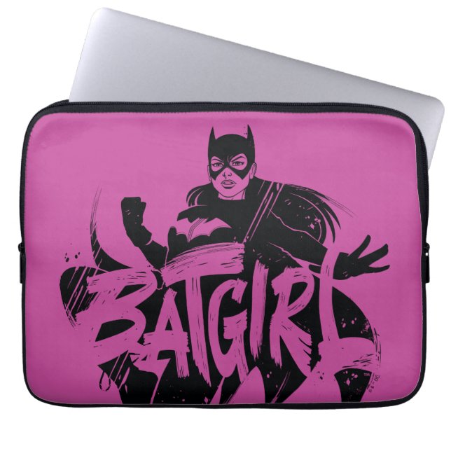 Capa Para Notebook Nome do Pincel de Tinta da Batgirl (Frente)