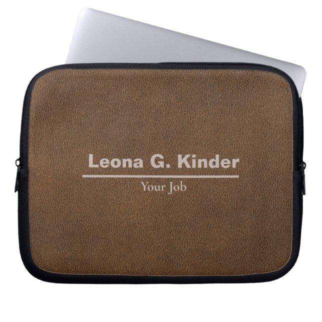 Capa Para Notebook Nome e Profissão Personalizados Elegantes (Frente)
