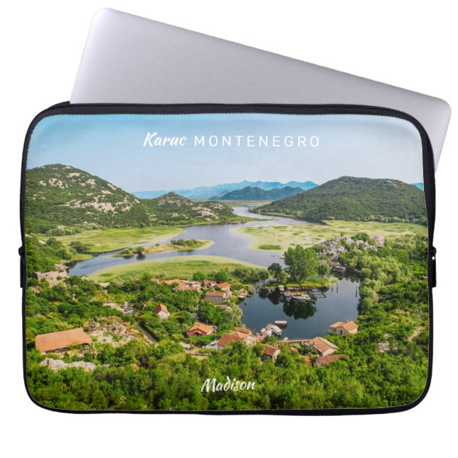 Capa Para Notebook Nome e texto personalizados Montenegro (Frente)