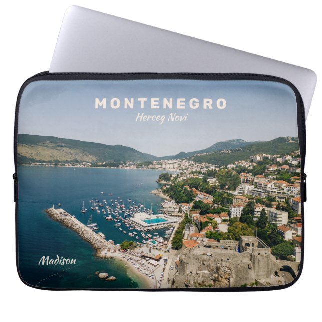 Capa Para Notebook Nome e texto personalizados Montenegro (Frente)