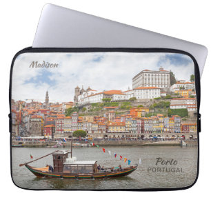 Capa Para Notebook Nome e texto personalizados Porto Portugal