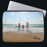 Capa Para Notebook Nome Monograma Foto<br><div class="desc">Personalize este mouse pad de na moda substituindo a foto por um seu e adicionando seu nome ou monograma.</div>