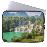 Nome personalizado bolsas de laptop de cachoeiras