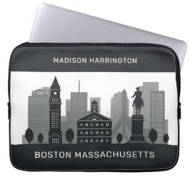 Capa Para Notebook Nome Personalizado Boston Massachusetts