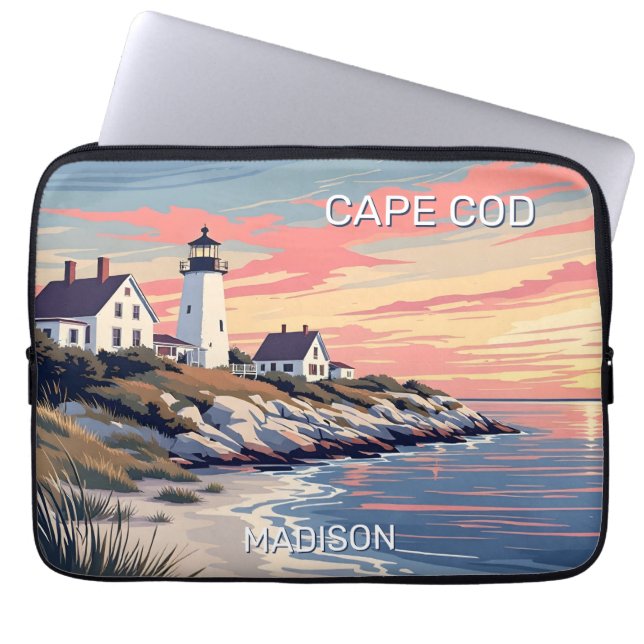 Capa Para Notebook Nome personalizado Cape Cod Massachusetts (Frente)