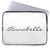 Nome Personalizado de Script Manuscrito Branco Ele
