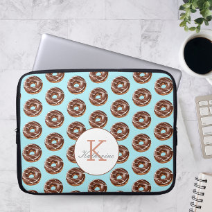 Capa Para Notebook Nome Personalizado do Padrão de Sprinkles da rosqu