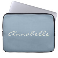 Nome Personalizado do Script Manuscrito Azul Elega