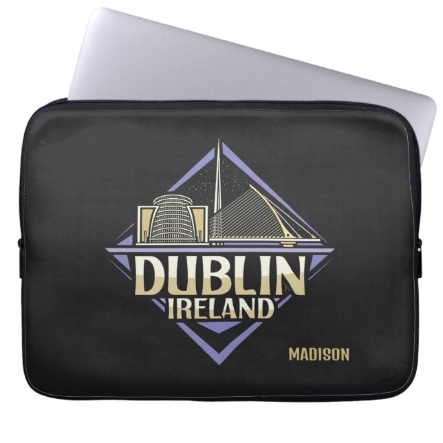 Capa Para Notebook Nome personalizado Dublin Irlanda (Frente)