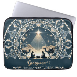 Capa Para Notebook Nome personalizado Estrela de Natividade Maravilha