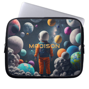 Capa Para Notebook Nome Personalizado Fantasy Space Kid