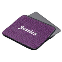 Nome personalizado flores roxas em preto