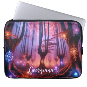 Capa Para Notebook Nome Personalizado Floresta Whimsigol Encantada Au