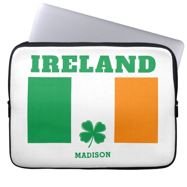 Capa Para Notebook Nome Personalizado Irlanda (Frente)