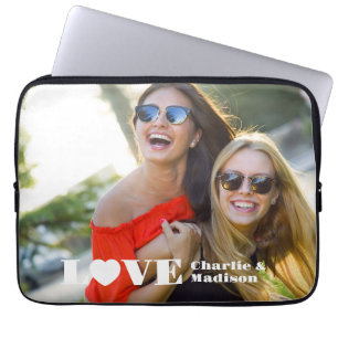 Capa Para Notebook Nomes personalizados e AMOR de fotos