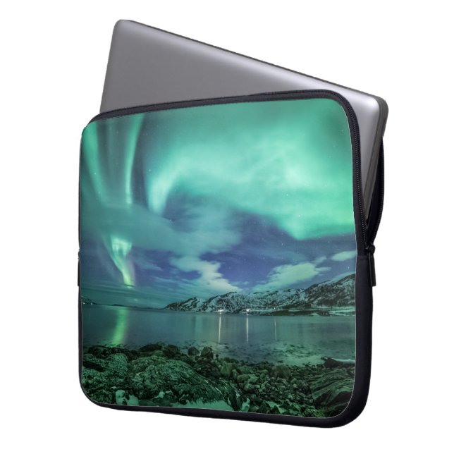 Capa Para Notebook Norte Lights Noruega (Frente Esquerda)
