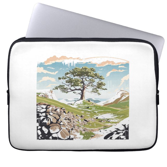 Capa Para Notebook Northumberland National Park Sycamore Gap Tree (Frente)