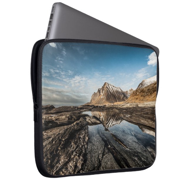 Capa Para Notebook Noruega Lofoten Landscape Photo (Frente Esquerda)