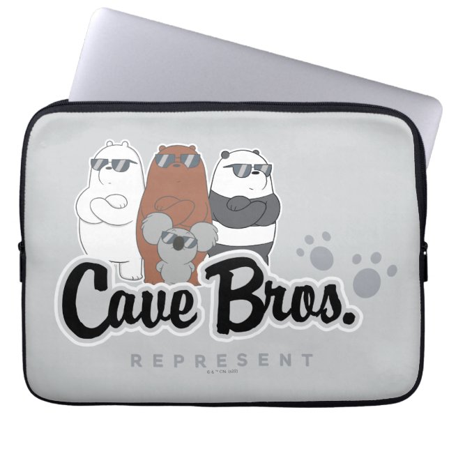 Capa Para Notebook Nós Bare Bears - Irmãos Cavernas. Representar (Frente)