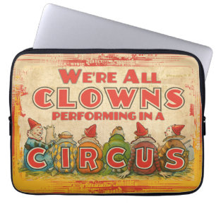 Capa Para Notebook Nós somos palhaços vintage circus carnival kitsch 