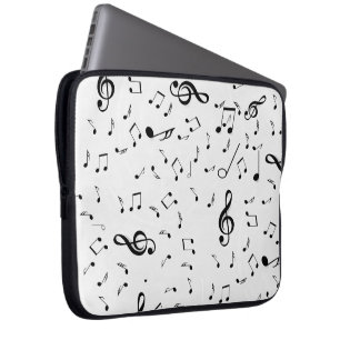 Capa Para Notebook Notas de Música em Branco