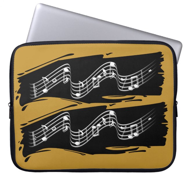 Capa Para Notebook Notas musicais (Frente)