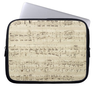 Capa Para Notebook Notas Musicais Antigas - Partitura de Chopin