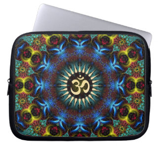 Capa Para Notebook Notebook OM Floral Fractal Mandala
